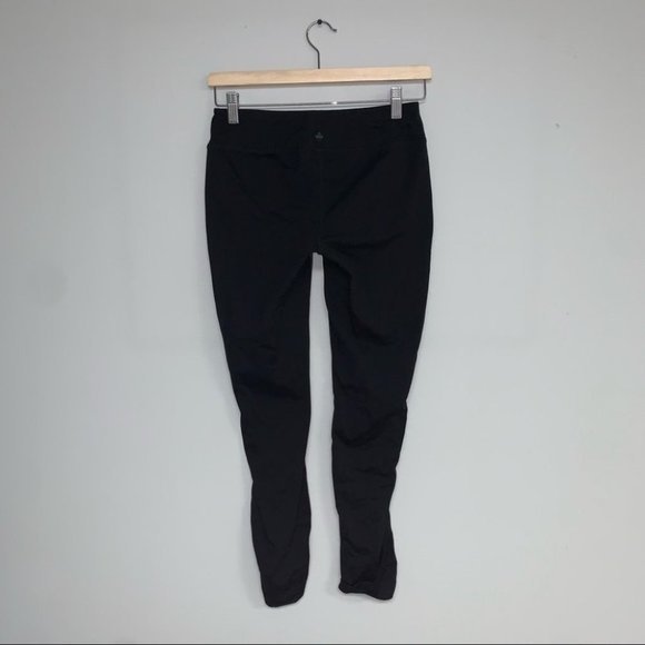Prana Gabi Leggings Mid Rise Black Grey Panel Yoga Performance Size Small - Picture 4 of 11